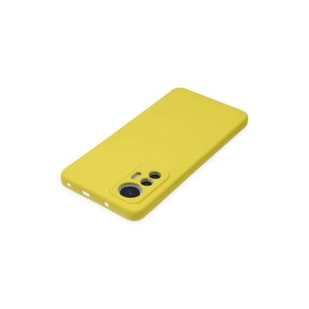 Xiaomi Mi 12 Lite Kılıf Nano İçi Kadife Silikon - Sarı