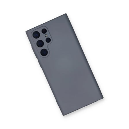 Samsung Galaxy S23 Ultra Kılıf Nano İçi Kadife Silikon - Gri