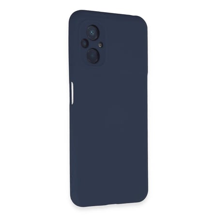 Xiaomi Poco M5 Kılıf Nano İçi Kadife Silikon - Lacivert