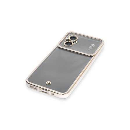 Xiaomi Poco M5 Kılıf Liva Lens Silikon - Beyaz