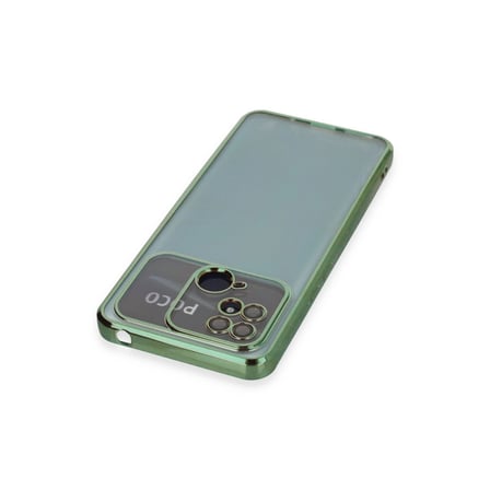 Xiaomi Redmi 10c Kılıf Razer Lensli Silikon - Yeşil