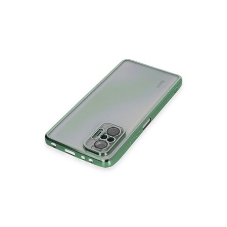 Xiaomi Redmi Note 10 Pro Kılıf Razer Lensli Silikon - Yeşil