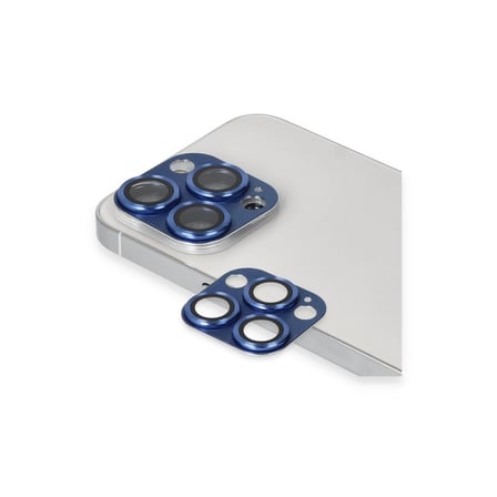 Apple İphone 13 Pro Max Pers Alüminyum Kamera Lens - Lacivert