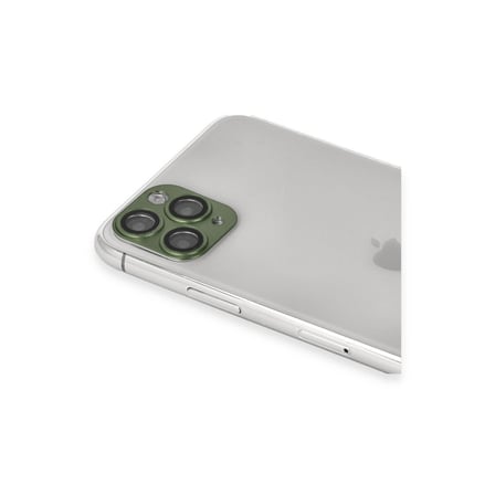 Apple İphone 11 Pro Max Pers Alüminyum Kamera Lens - Yeşil
