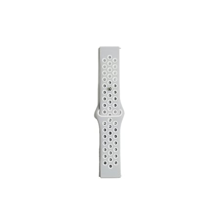 Watch 20mm Spor Delikli Kordon - Gri-beyaz