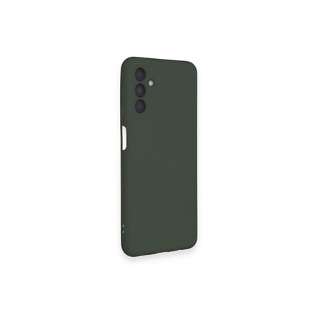 Samsung Galaxy A14 4g Kılıf Nano İçi Kadife Silikon - Koyu Yeşil