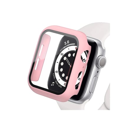 Apple Uyumlu Watch 41mm Camlı Kasa Ekran Koruyucu - Rose Gold