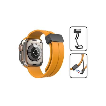 Apple Uyumlu Watch 42mm Kr412 Elegance Stylısh Kordon (saat Değildir) - Lila