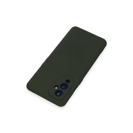 One Plus 9 Kılıf Nano İçi Kadife Silikon - Koyu Yeşil