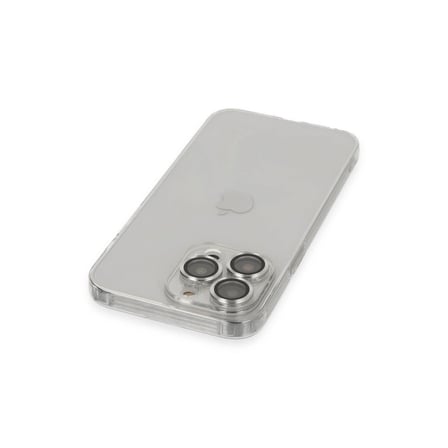 Apple İphone 13 Pro Max Kılıf Luko Lens Silikon - Gümüş
