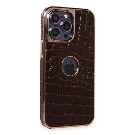 Newface Apple İphone 14 Pro Max Kılıf Snake Kapak - Bordo