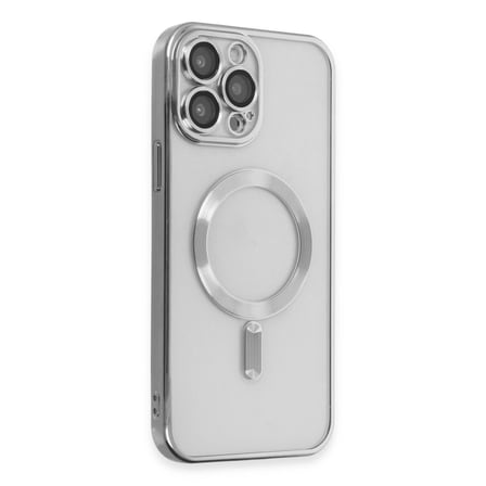 Apple İphone 15 Pro Kılıf Kross Magneticsafe Kapak - Gümüş
