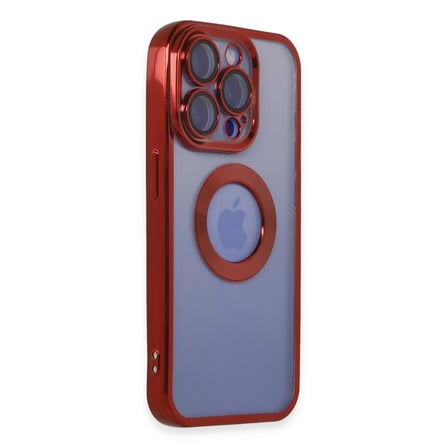 Apple İphone 15 Pro Max Kılıf Slot Silikon - Kırmızı