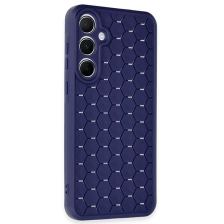 Samsung Galaxy A15 4g Kılıf Petek Silikon Kapak - Lacivert