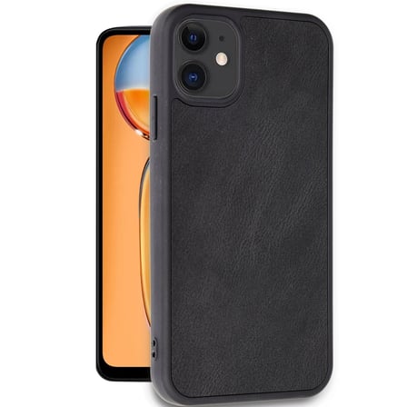 Apple İphone 11 Kılıf Aras Deri Kapak - Siyah