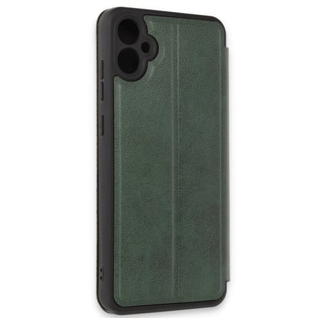 Samsung Galaxy A05 Kılıf Flip Cover - Koyu Yeşil