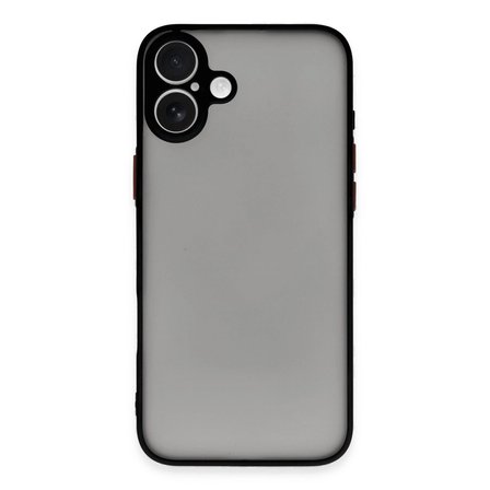 Apple İphone 16 Plus Kılıf Montreal Silikon Kapak - Siyah