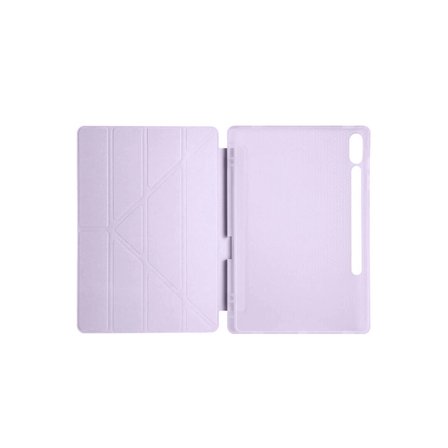 Samsung Galaxy X610 Tab S9 Fe Plus 12.4 Kılıf Kalemlikli Mars Tablet Kılıfı - Lila
