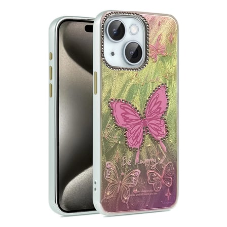 Apple İphone 14 Kılıf Blade Aynalı Desenli Kapak - Desen 5