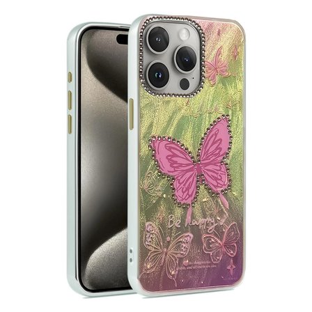 Apple Uyumlu İphone 15 Pro Max Kılıf Blade Aynalı Desenli Kapak - Desen 5