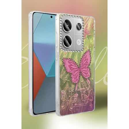 Xiaomi Uyumlu Redmi Note 13 Pro 4g Kılıf Blade Aynalı Desenli Kapak - Desen 9