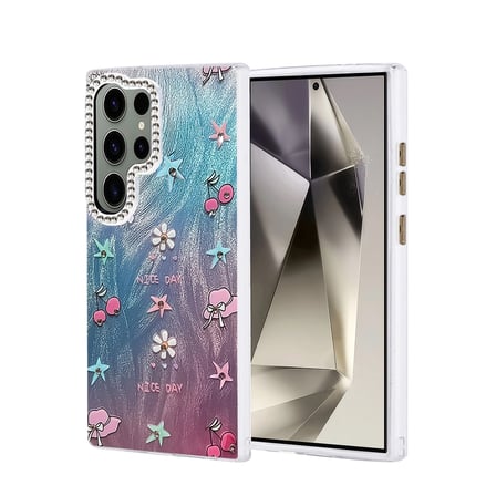 Samsung Uyumlu Galaxy S24 Ultra Kılıf Blade Aynalı Desenli Kapak - Desen 4