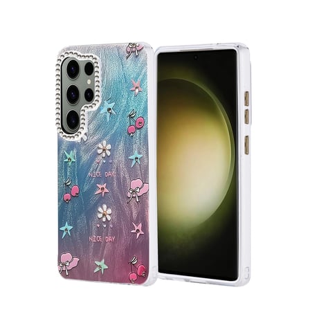 Samsung Uyumlu Galaxy S25 Ultra Kılıf Blade Aynalı Desenli Kapak - Desen 4