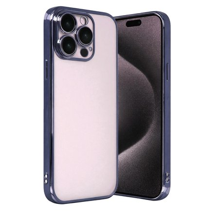 Apple Uyumlu İphone 15 Pro Max Razer Lensli Silikon - Lacivert