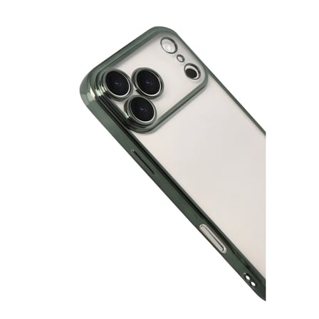 Apple Uyumlu İphone 17 Pro Razer Lensli Silikon - Yeşil