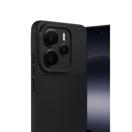 Xiaomi Uyumlu Note 14 5g Auto Focus Karbon Kapak - Siyah