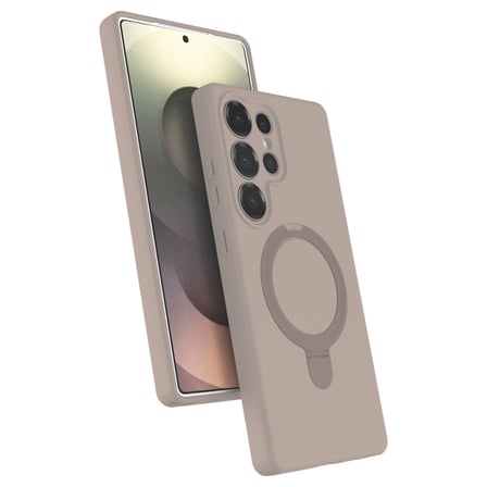 Samsung Galaxy S25 Ultra Regal Magsafe Standlı Kapak - Çöl Titanyum