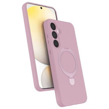 Samsung Galaxy A55 5g Regal Magsafe Standlı Kapak - Açık Pembe