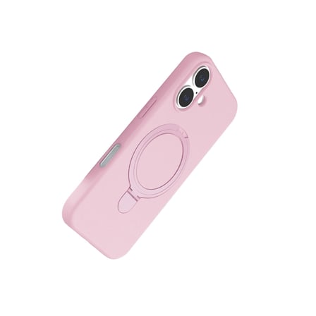 Apple İphone 16 Regal Magsafe Standlı Kapak - Açık Pembe