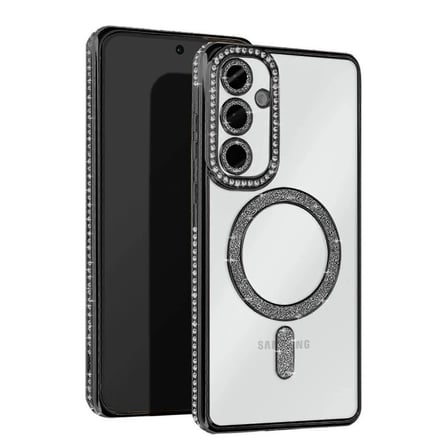 Samsung Galaxy A25 5g Joke Simli Magneticsafe Kılıf - Siyah