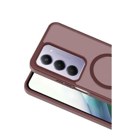 Joko Xiaomi Uyumlu Redmi 15 4g Jota Magsafe Kapak - Bordo