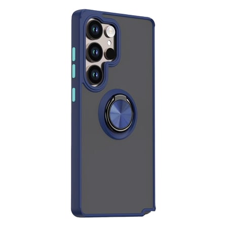 Samsung Galaxy S26 Ultra Montreal Yüzüklü Silikon Kapak - Lacivert