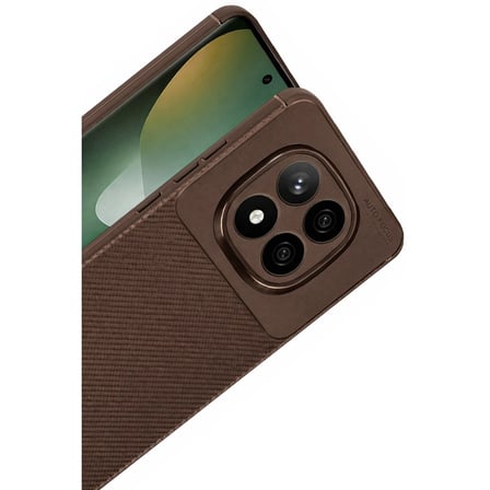 Xiaomi Redmi Note 15 Pro 5g Auto Focus Karbon Kapak - Kahverengi