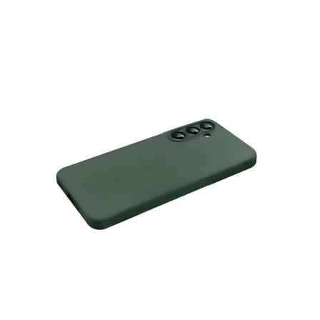 Samsung Uyumlu Galaxy S26 Nano İçi Kadife Silikon - Koyu Yeşil