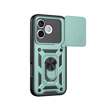 Huawei Honor 600 Lite Pars Lens Yüzüklü Silikon - Yeşil