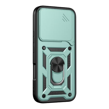 Huawei Honor 600 Lite Pars Lens Yüzüklü Silikon - Yeşil