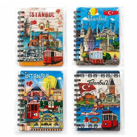 İstanbul Temalı Kabartmalı Defter