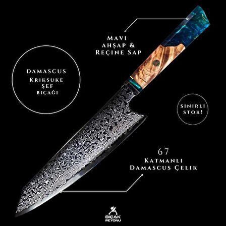 67 Katmanlı Damascus Şef Bıçağı