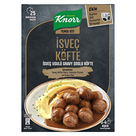 Knorr Yemek Kiti İsveç Usulü Gravy Soslu Köfte 150 G