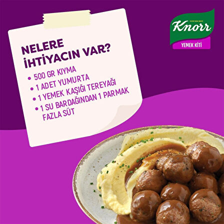 Knorr Yemek Kiti İsveç Usulü Gravy Soslu Köfte 150 G