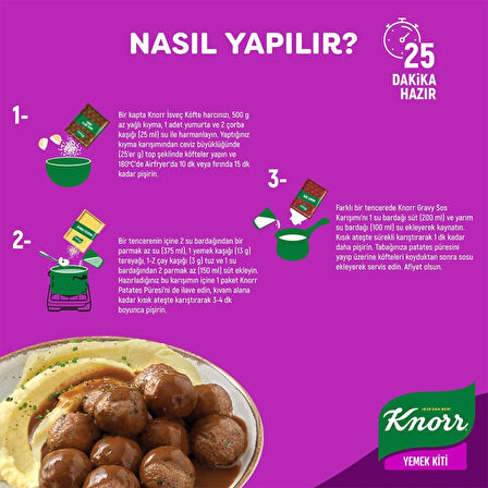 Knorr Yemek Kiti İsveç Usulü Gravy Soslu Köfte 150 G