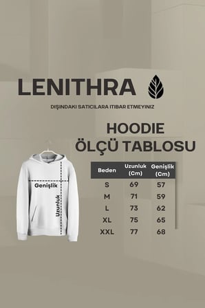 Lenithra Dare to Dream Sırt Baskılı Unisex Oversize Hoodie Siyah / L