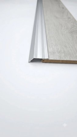 Alüminyum Kapı Eşik Dar Kot Farkı 150 cm x 3,5 cm Seviye Profili Yükseklik Profili Kapı Eşik Çıtası Gri Renk