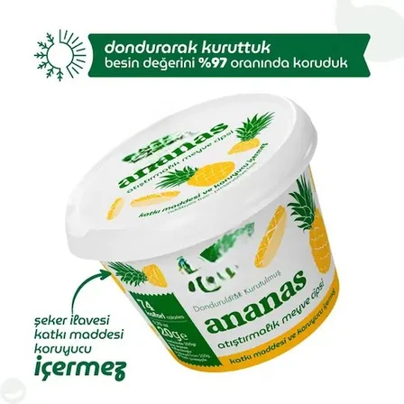 Ananas Atıştırmalık Meyve Cipsi 20gr