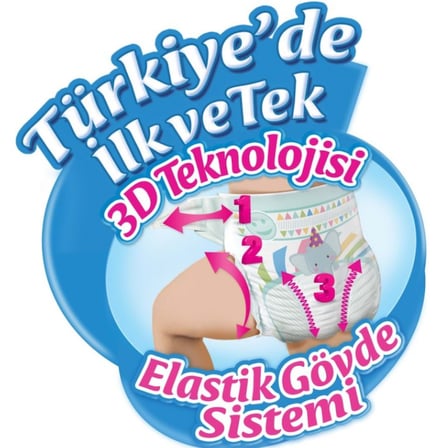 Bebek Bezi Fırsat Paketi 5+ Beden 13-20 Kg 44 Adet