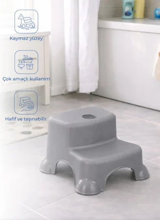 Çok Amaçlı Katlı Basamak 516 (Yeni) Soft Gri